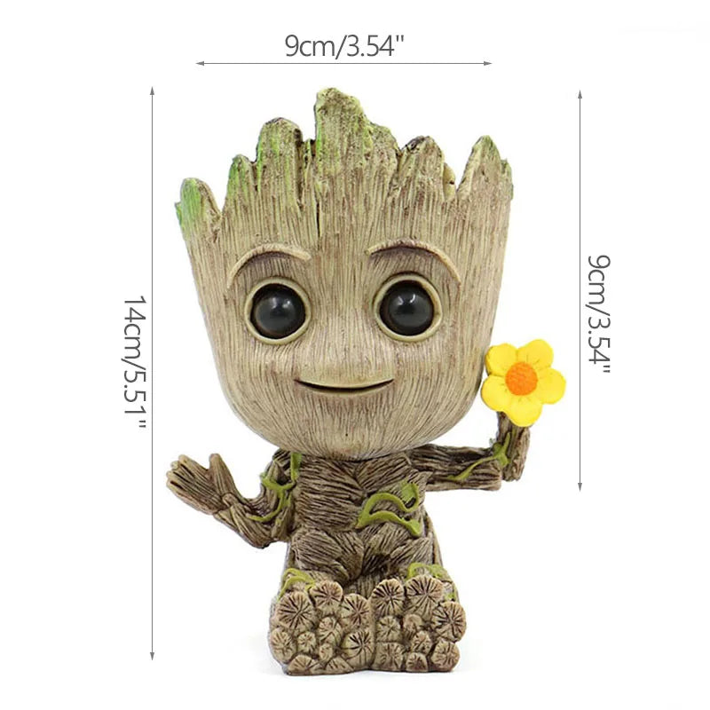 Home Decoration Groot Planter Flower Pots For Indoor Flowers Pot Tree Man Ornaments Anime Figure Statue Art Crafts Kid Men Gifts Quick Pick Grocers