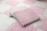 30*30CM Soft Plush Children Kids Rug Play Mat Puzzle Carpet Warm Playmat Interlocking Exercise Tiles Floor Carpet Decoration Mat Quick Pick Grocers
