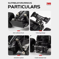 Remote Control Car RC Drift Racing 1:16 Vehicle Off Road Alloy 2.4G Radio High-Speed Trucks With LED Light Climbing Gift Kid Toy Econic Blanks