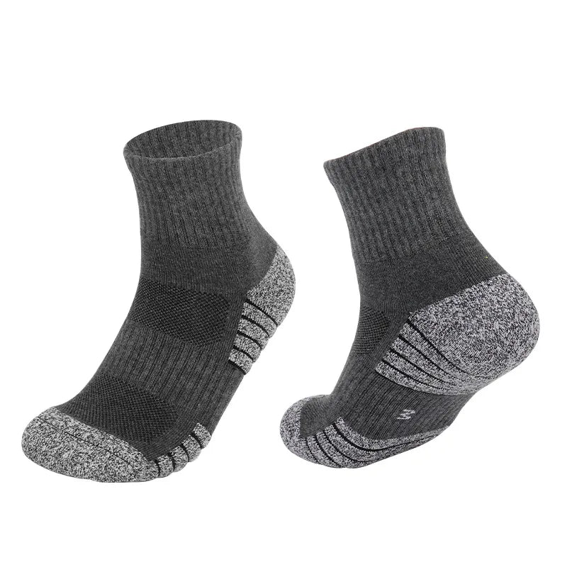 6 pairs Outdoor sports socks Thickened towel bottomed hiking socks Sweat-absorbing short tube sports running socks Men Socks Quick Pick Grocers