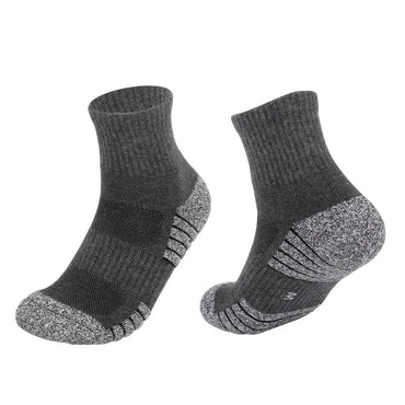 6 pairs Outdoor sports socks Thickened towel bottomed hiking socks Sweat-absorbing short tube sports running socks Men Socks Quick Pick Grocers