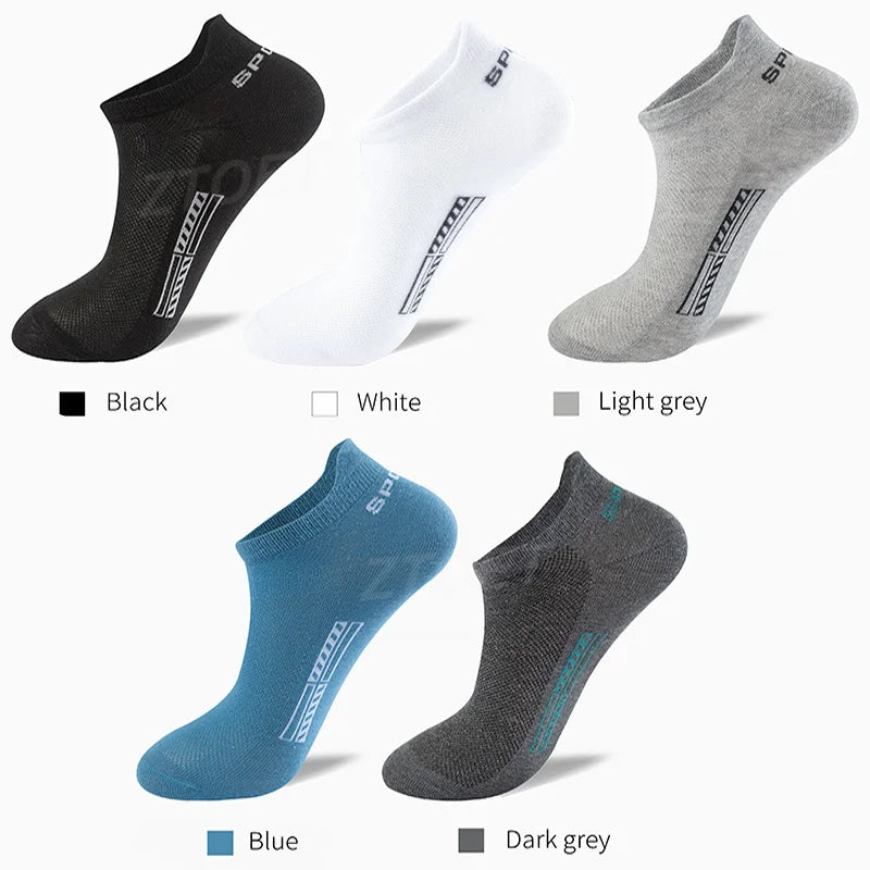 High Quality 10Pairs Men Socks Combed cotton 100% Summer Sports Sock Plus Size EUR38-48 Quick Pick Grocers