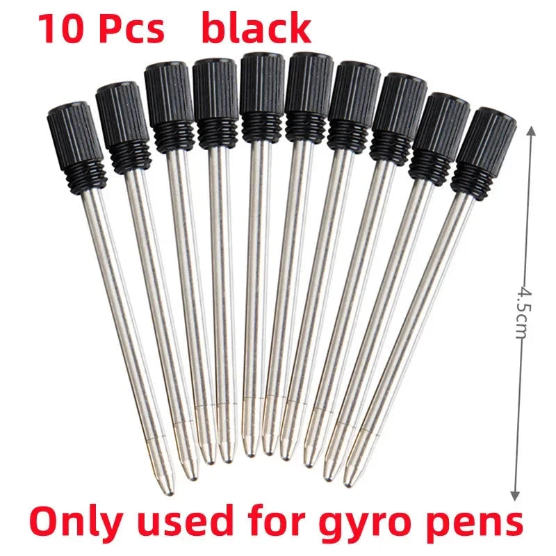 Multifunctional Decompression Finger Rotate Luminous Gyro Pens Toy Fidgets Spinner LED Light Ballpoint Pen Metal Gyro Pen Gift Econic Blanks