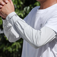Cooling Arm Sleeves Breathable Sun Protection Ice Slik Sleeves Summer Outdoor Sports Driving Cycling Sleeves Men Loose Arm Quick Pick Grocers