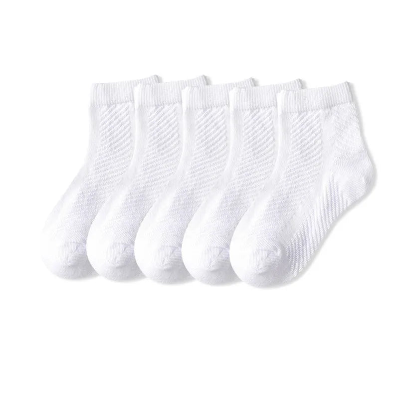 5 Pairs/Lot Children Socks Boy Girl Cotton Fashion Breathable Mesh Socks Spring Summer High Quality 1-12Years Kids Birthday Gift Quick Pick Grocers