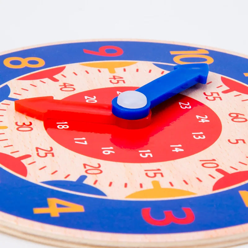 Baby Montessori Toys Wooden Clock Hour Minute Second Cognition Time Learning Teaching Aids Educational Toys For Children Purest Peak