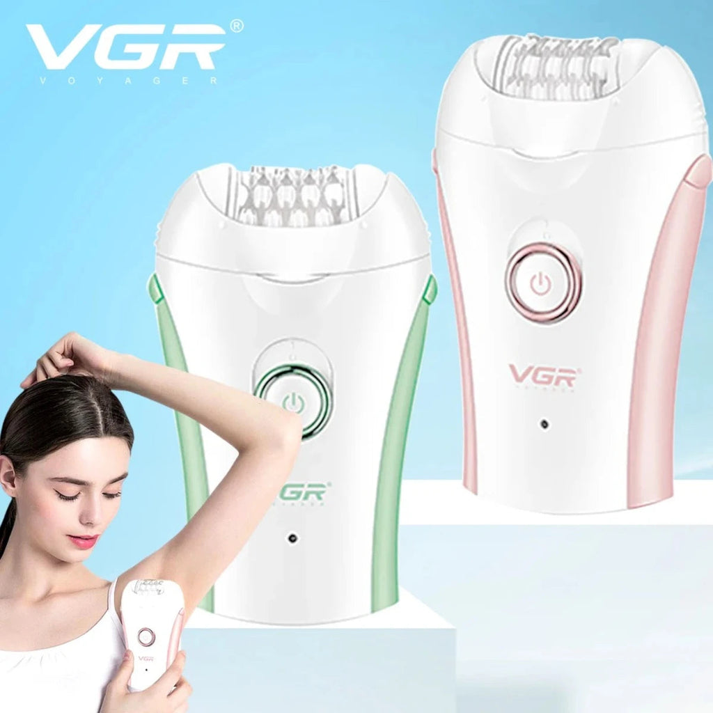 VGR Hair Remover Professional Epilator Electric Leg Body Rechargeable Underarms Portable Two Speeds Epilator for Women V-705 Quick Pick Grocers