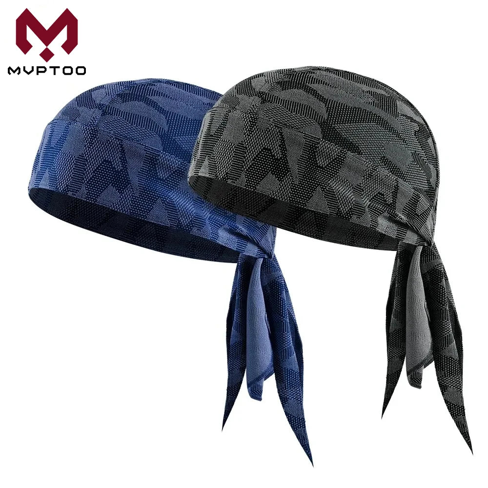 Summer Breathable Running Caps Pirate Hat Outdoor Sport Sun Protection Headscarf Cycling Helmet Liner Quick Dry Beanies Bandana Quick Pick Grocers