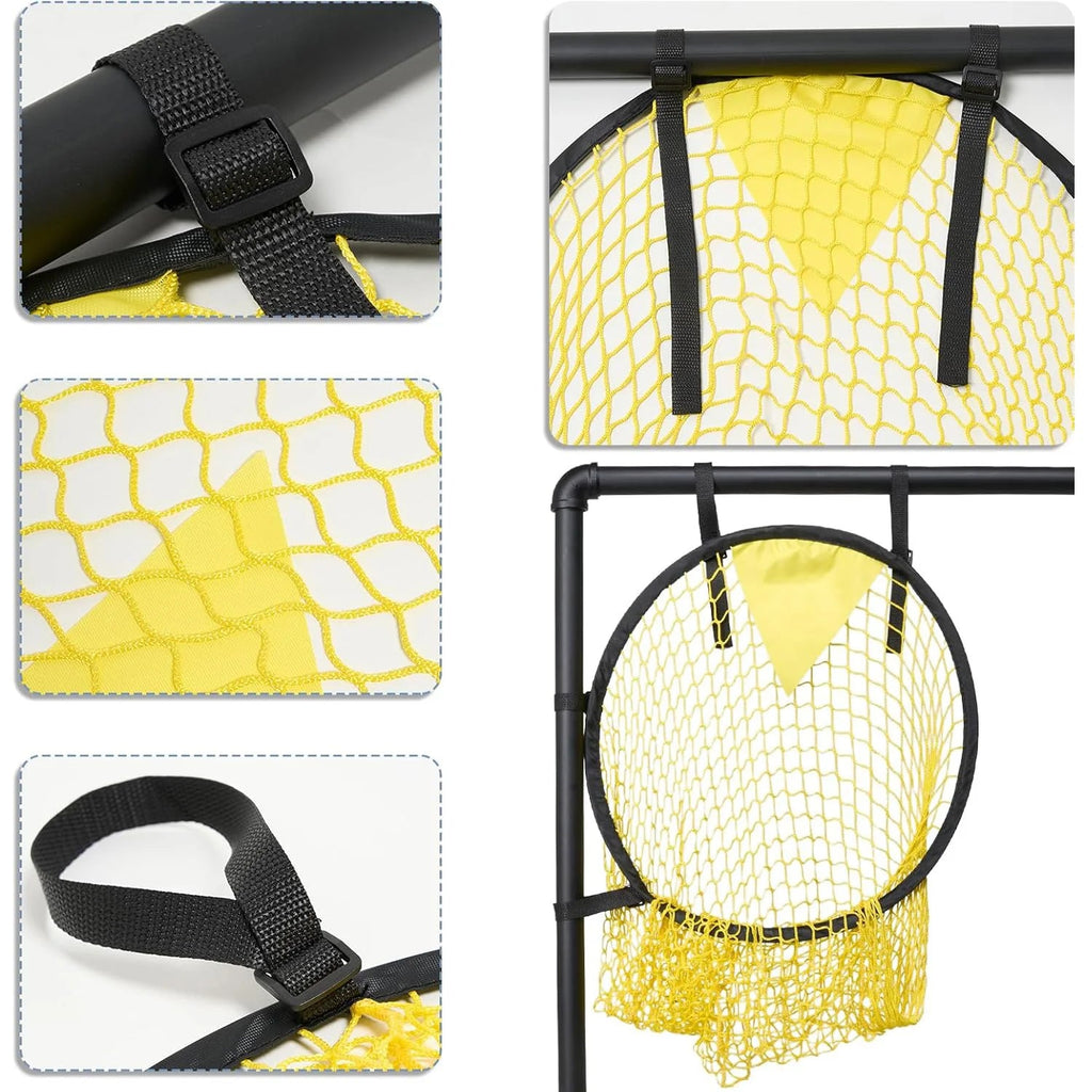 1/2 Pcs Portable Soccer Goal Target Nets, Corner Training Equipment for Football Backyard Practice & Outdoor Throwing Quick Pick Grocers