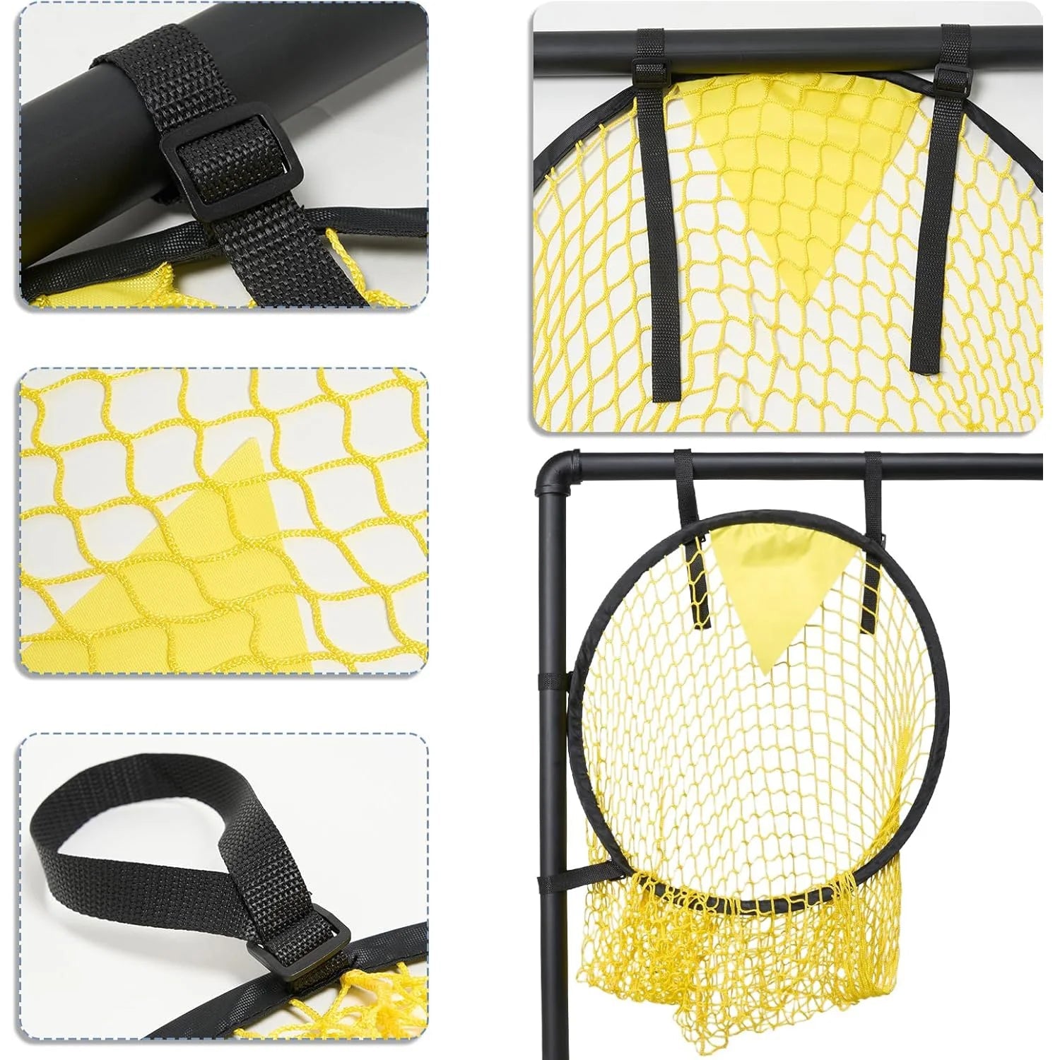 1/2 Pcs Portable Soccer Goal Target Nets, Corner Training Equipment for Football Backyard Practice & Outdoor Throwing Quick Pick Grocers
