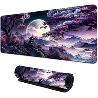 Sakura Scenery Mouse Pad Large Anti-Slip Rubber Gaming MousePad Durable Thick Seam Edge Suitable for Office and Gaming Desk Mats Quick Pick Grocers