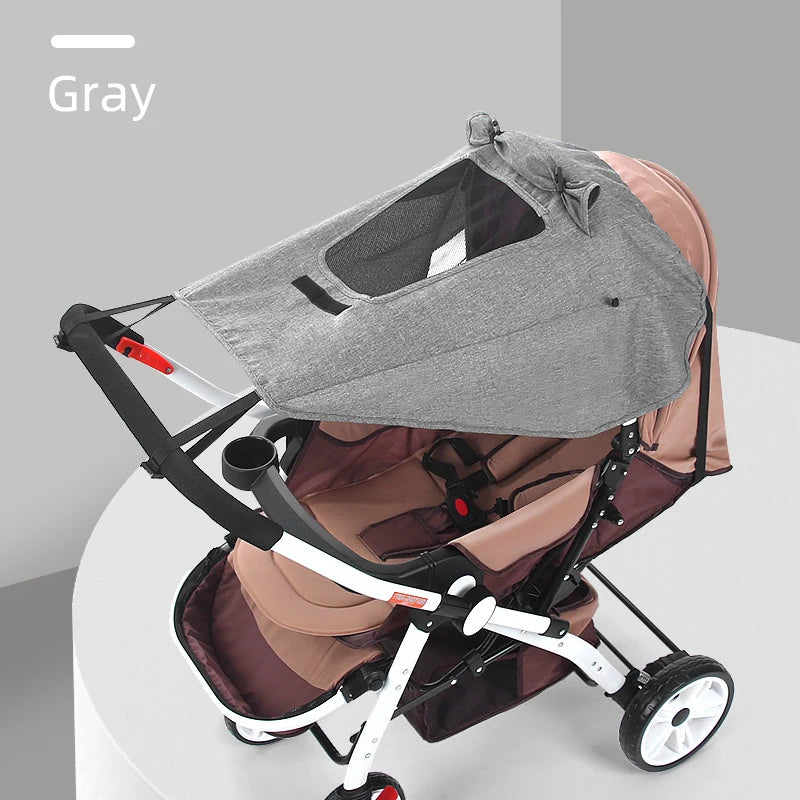 Universal Baby Stroller Accessories Sun Shade UV Protection Sunshade Carriage Canopy Cover for Prams Infants Car Seat Sun Visor Purest Peak