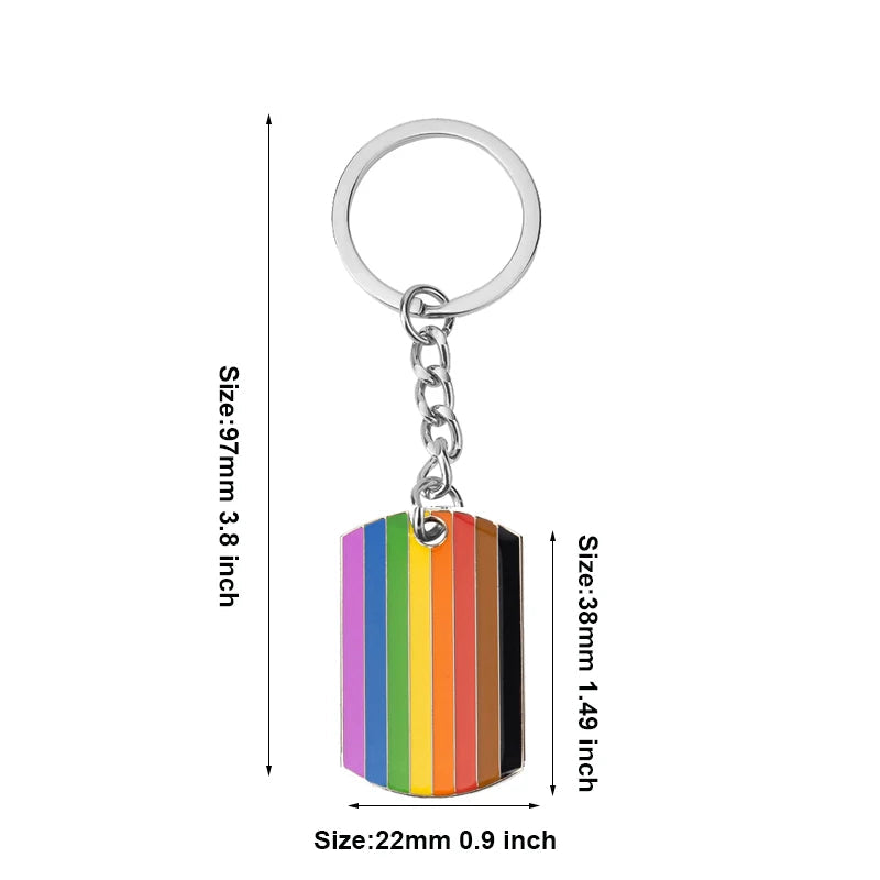 Progress Transgender Rainbow Pansexual pride Genderqueer pride Asexual Metal Key Ring Key Chain For Women Jewelry Quick Pick Grocers