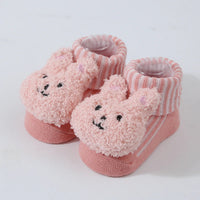 Cute Cartoon Doll Newborn Socks Spring New Baby Soft Solid Prewalker Knitted Sock For Girls Boys Infant Knitting Floor Socks Quick Pick Grocers