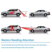 1/2/3PC Car Auto LED Laser Fog Light Vehicle Anti-Collision Taillight Brake Warning Lamp Anti-Collision Car End Rear Tail Fog