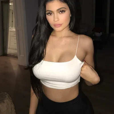 Sexy Tank Top Black Halter Crop Tops Women Summer Camis Backless Camisole Fashion Casual Tube Top Female Sleeveless Cropped Vest Quick Pick Grocers