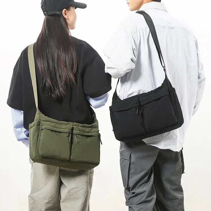 Casual Multi-pocket Messenger Bags for Women Fashion Nylon Shoulder Bag Ladies Large Handbags Female Travel Shopping Tote Purse Quick Pick Grocers