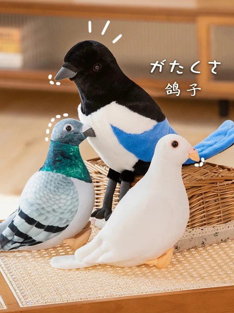 Simulation Pigeon Plush Toy Cartoon Birds Peace Dove Doll Doll Children Doll Gift Wholesale Econic Blanks