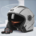 Motorcycle Dual Visor Flip Up Modular Full Face Helmet Anti-fog Street Bike Racing Helmet for Women, Men, 4 Colors