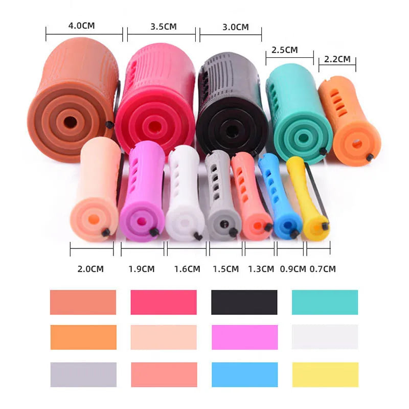 10pcs Hair Cold Roller Heatless Curling Curlers Hair Heatless Curling Rods Magic Hair Curlers Without Heat Wave Curly Perm Rods Quick Pick Grocers