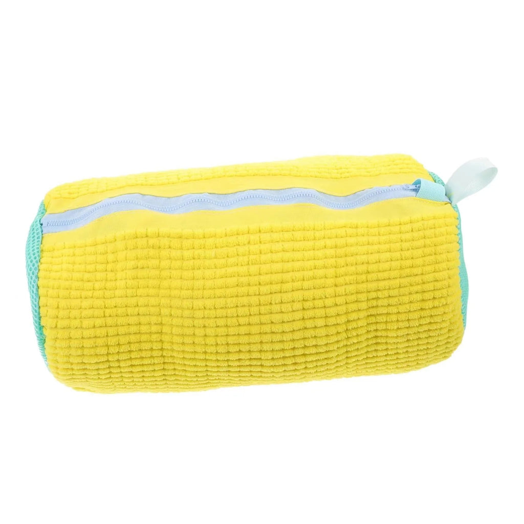 Durable Shoe Washing Machine Bag for All Shoe Types-Yellow with Blue Zipper,Ideal for Sneakers and Casual Shoes,Laundry Wash Bag Econic Blanks