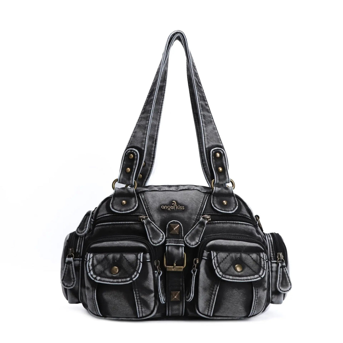 Vintage Women Handbags Satchel Top-handle Handbag PU Shoulder Bag Dumpling Pack Give Gifts Shoulder Bags Phone Money Pack Quick Pick Grocers