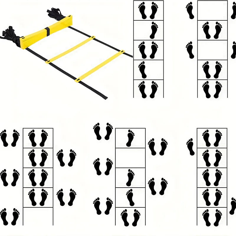 Agility Ladders Nylon Straps For Speed Training And Sports Flexibility Agility Football Training Energy Ladder Equipment Quick Pick Grocers