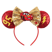 New Christmas Halloween Mouse Ears Headband Cartoon Sequin Bows Headband Birthday Party Princess Cosplay Costume For Women Adult Quick Pick Grocers