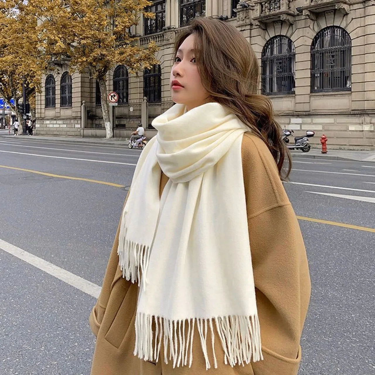 New Black Scarf Cashmere Woman Wool Ladies Scarf Warm Checkered Scarf Women's Winter Scarves Autumn XWJ07 Quick Pick Grocers