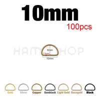 20-1000pcs Metal D Ring Adjustable Buckle Clasp For Webbing Backpacks Straps Bags Cat Dog Collar Chain Buckles DIY Accessorie Quick Pick Grocers