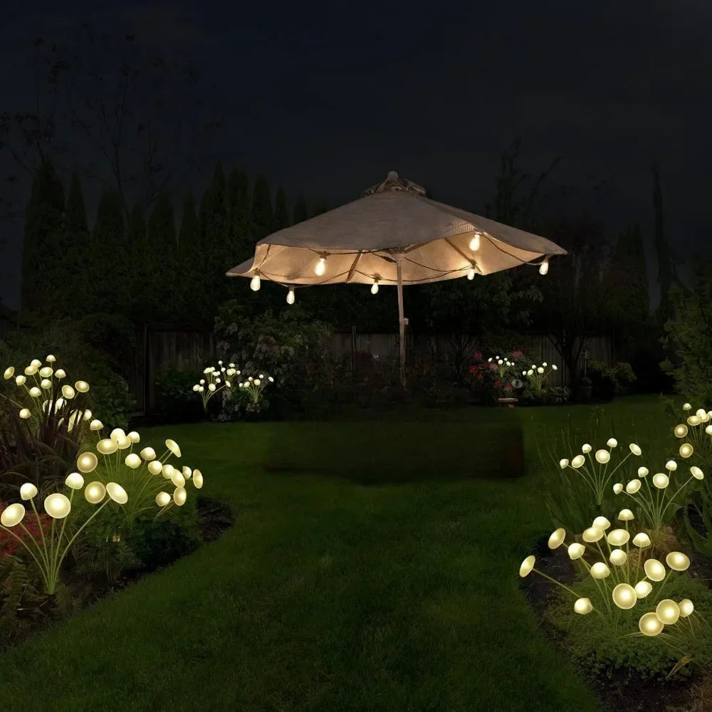 Solar 6LEDS Jellyfish Lights Mushroom Lights Solar Ground Plug Atmosphere Lights Garden Decoration Lights Lawn Lights Econic Blanks