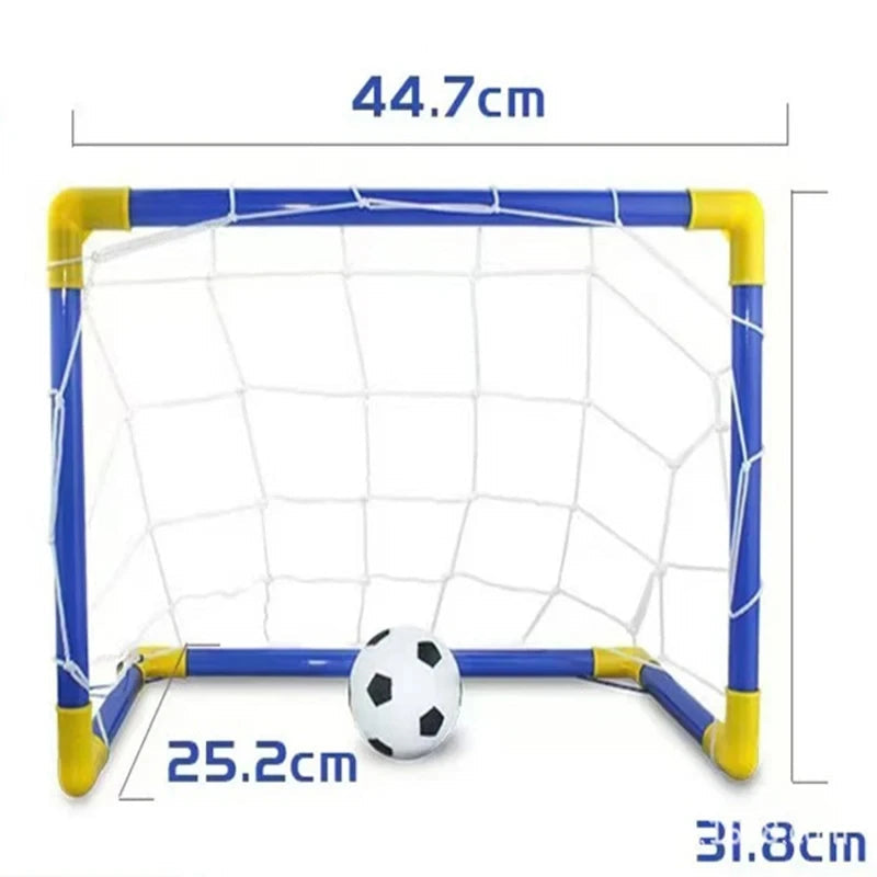 Lightweight Portable Micro Soccer Goal Set with Net Pump And Ball for Indoor/Outdoor Park And Beach Training Quick Pick Grocers