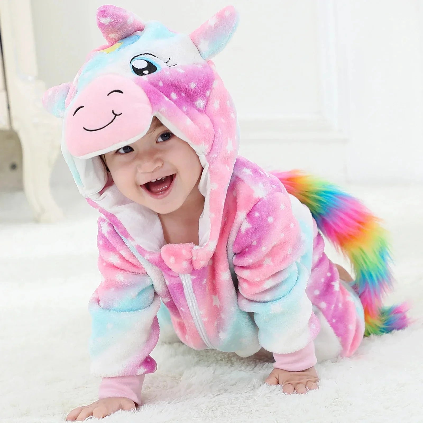 0 1 2 3 4 Years Kigurumi Pajamas for Toddler Baby Clothes Children Outfits Infant Dinosaur Unicorn Cat Robbit Cosplay Costumes Econic Blanks