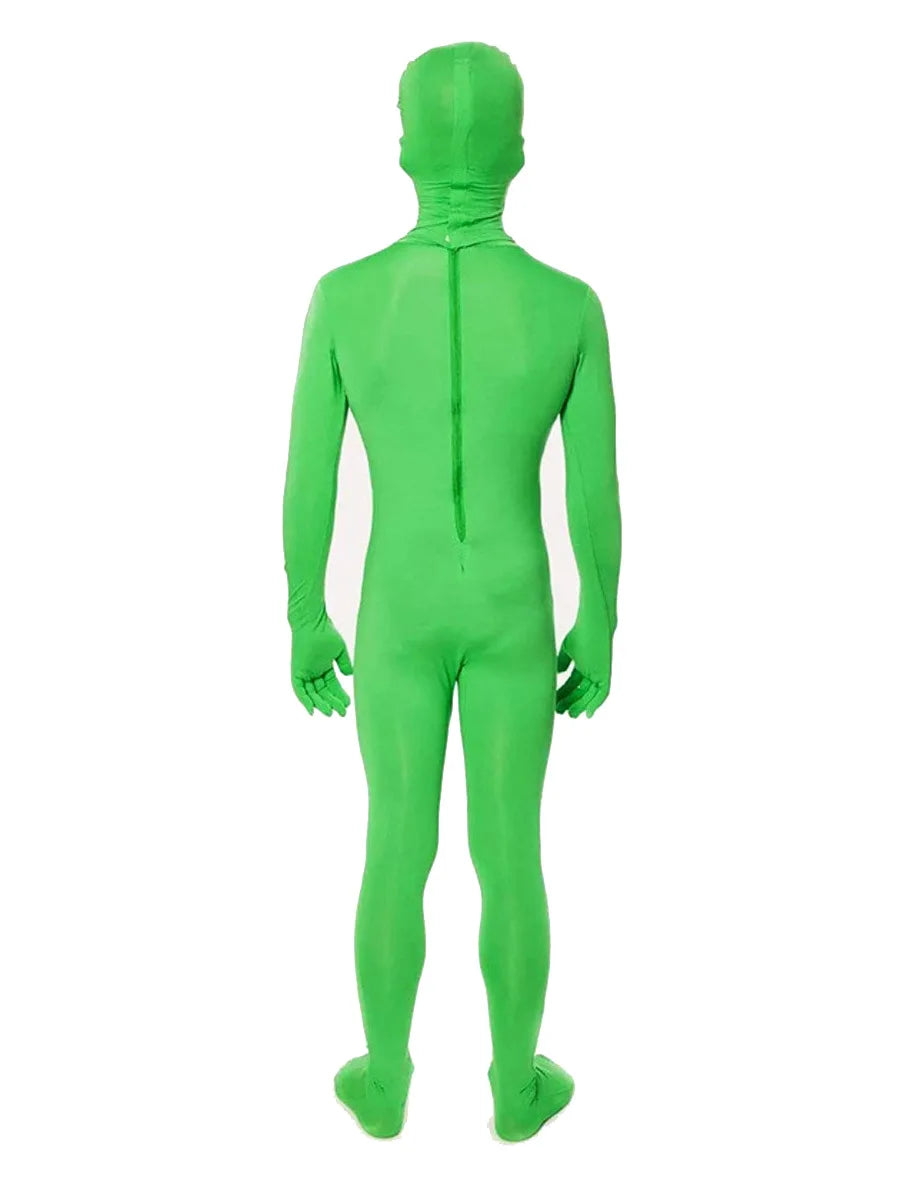 Kids Adult ET Alien Cosplay Costume Zentai Jumpsuits Green ET Alien Mascot Halloween Carnival Masquerade Bodysuit Suit Quick Pick Grocers