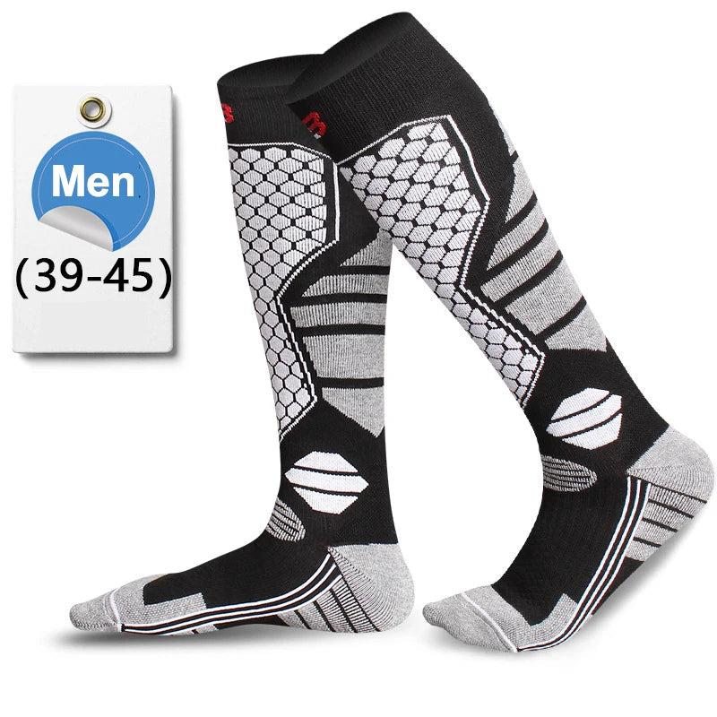 GTUBIKE 1 Pair Winter Warm Ski Stockings Thickening Hiking Socks for Women Men Anti-Cold Skiing Outdoor Sport Stockings Snow Quick Pick Grocers