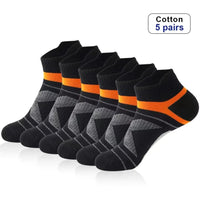 5 Pairs High Quality Socks Men Summer Outdoor Casual Cotton Socks Short Breathable Black Ankle Socks Run Sports Socks Size 38-45 Quick Pick Grocers