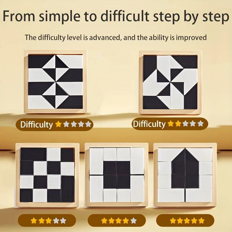 120 Level Hidden Block Puzzle 6 Years ABS Material Interesting Enhances Logic and Spatial Reasoning Suitable for 6Year Olds Econic Blanks