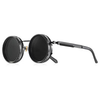 CRIXALIS Polarized Round Sunglasses ND9 Adjustable Dimming Men Women Retro Punk Men's Fishing Eyeglasses Outdoor Shades UV400 Quick Pick Grocers