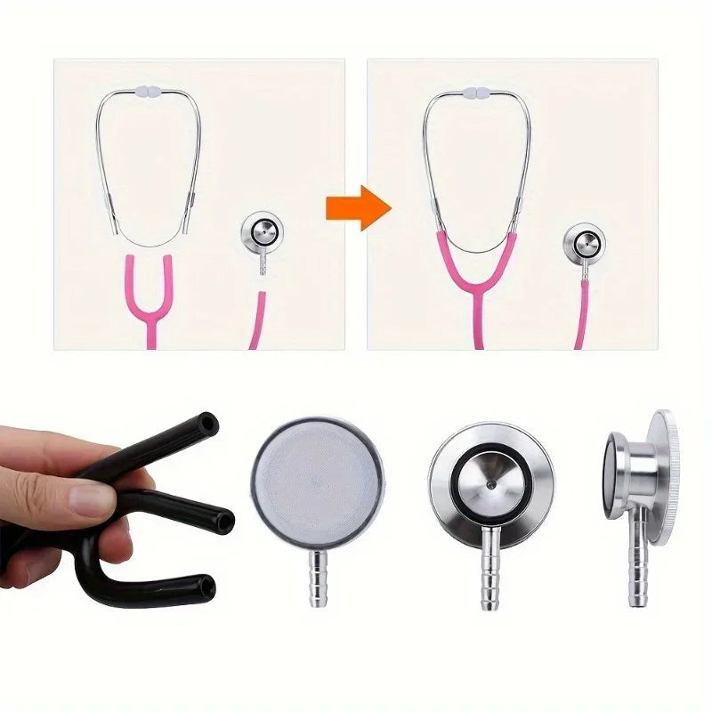 Stethoscope Toy, Simulated Doctor Toy, Nurse Health Medical Single Head Stethoscope, Role-playing Pretend Doctor Toy Econic Blanks