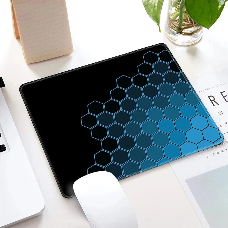 Small Locking Edge Keyboard Table Mats PC Mouse Pad Gabinete Mausepad Computer Table Mat Geometric Art Gaming Office Accessories Quick Pick Grocers