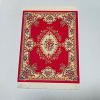 Woven flower Persian carpet small coaster wholesale merchants cheap mouse pad desk mat retro style rubber non-slip computer mats Quick Pick Grocers