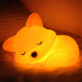 Fox Night Light, Squishy Silicone Lamp Novelty Gifts, Rechargeable Dimmable Timer Bedside Touch Nightlight for Breastfeeding Quick Pick Grocers