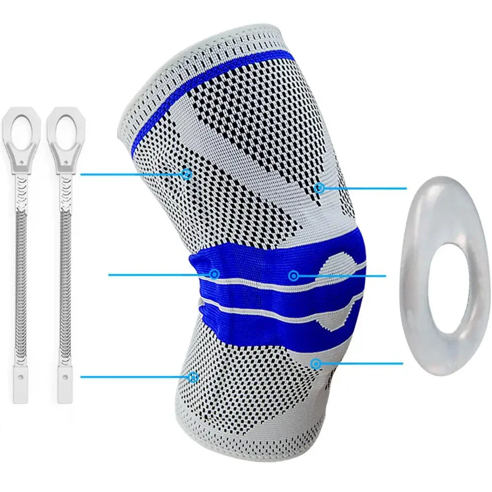 Knee Brace Knee Support Knee Pads Knee Compression Sleeve for Running Meniscus Tear Arthritis Joint Pain Relief Men Women Quick Pick Grocers