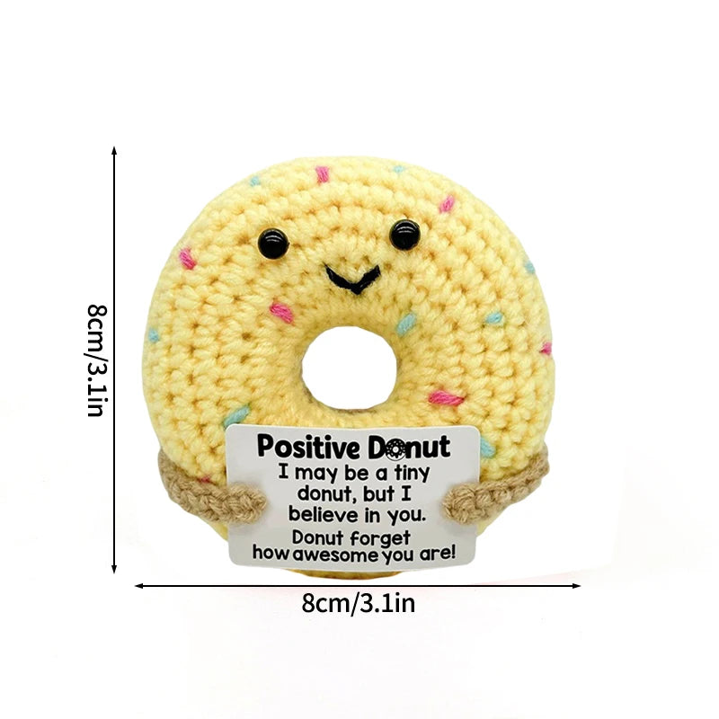 Crochet Positive Energy Doll Pocket Hug Mother's Day Gifts 2026 Handmade Knitted Ornament Handmade Crochet Doll Graduation Gifts Quick Pick Grocers