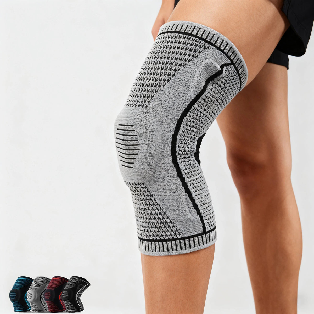 Double Compression Knee Sleeve Support for Knee Pain Sports Running Gym Joint Pain Relief Meniscus Tear Injury Recovery Quick Pick Grocers