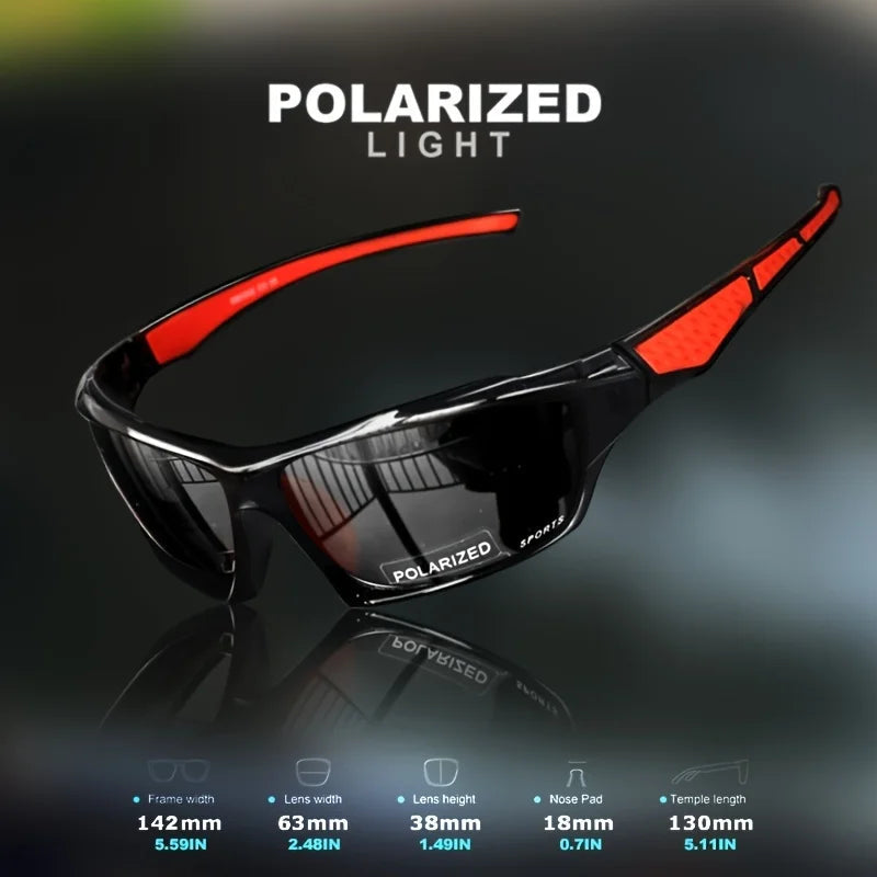 1/3PCS Sports Polarized Sunglasses for Men Lightweight Night Vision Male Shades Cycling Driving Fishing Fashion Mirror Sunglass Quick Pick Grocers