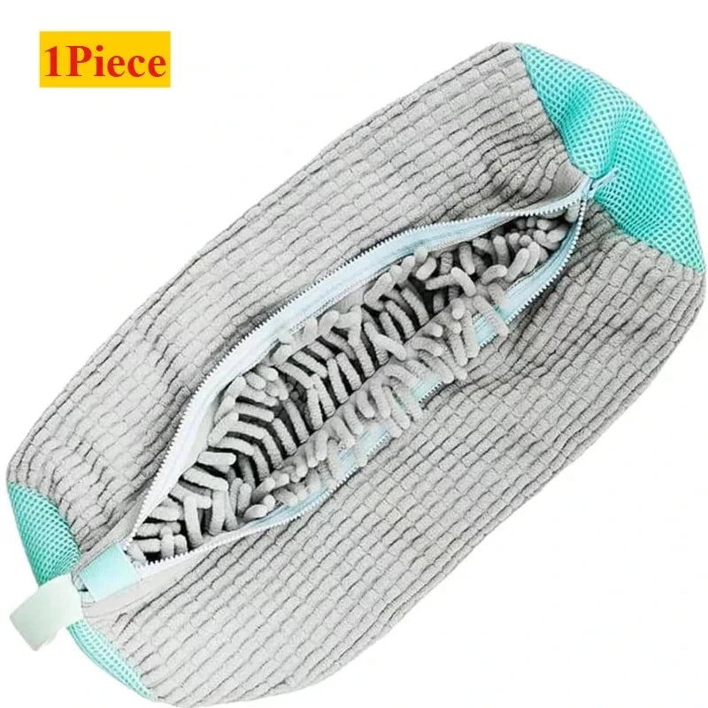 1/2/4PCS Shoe Washing Machine Bag with Liquid Shoe Brush Set Durable Laundry Shoe Bag and Soft Bristle Clean Brush for All Shoes Econic Blanks