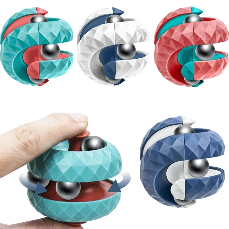 Decompression Toy Children Orbit Ball Cube Anti Stress Sensory Toys Fidget Toys for Kids Spinner Gifts for Kids Focus training Econic Blanks