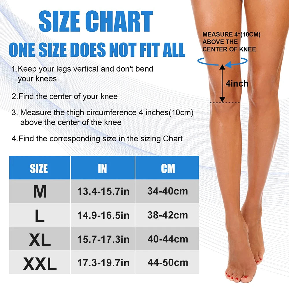 1/2PCS Full Leg Sleeves Long Compression Leg Sleeve Knee Sleeves Protect Leg, for Man Women Basketball, Arthritis Cycling Sport Quick Pick Grocers
