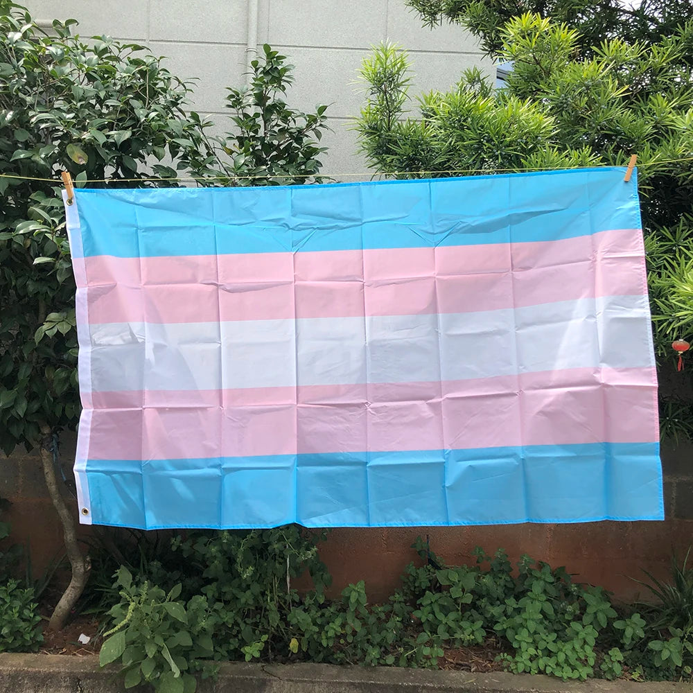 Z-ONE FLAG Rainbow Flag 90x150cm  LGBT genderqueer Genderfluid Gender fluid pride Flag polyester hanging banner for decoration Quick Pick Grocers